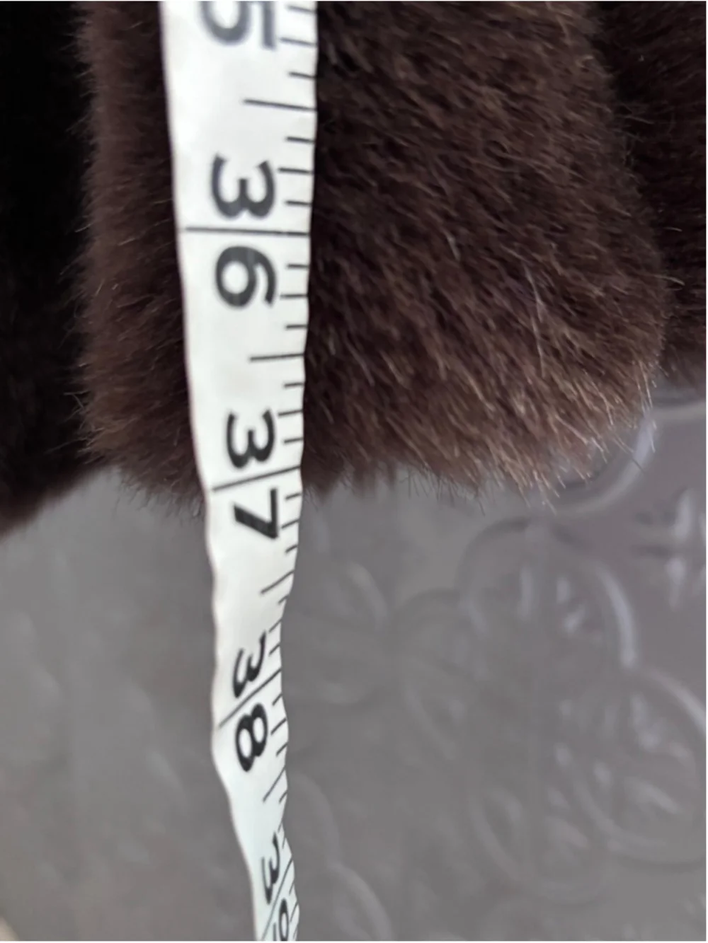 Vintage American Signature Brown Faux Fur Full Coat Jacket Mob Wife size medium